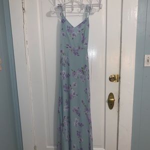 LULU’s Floral light sage green dress